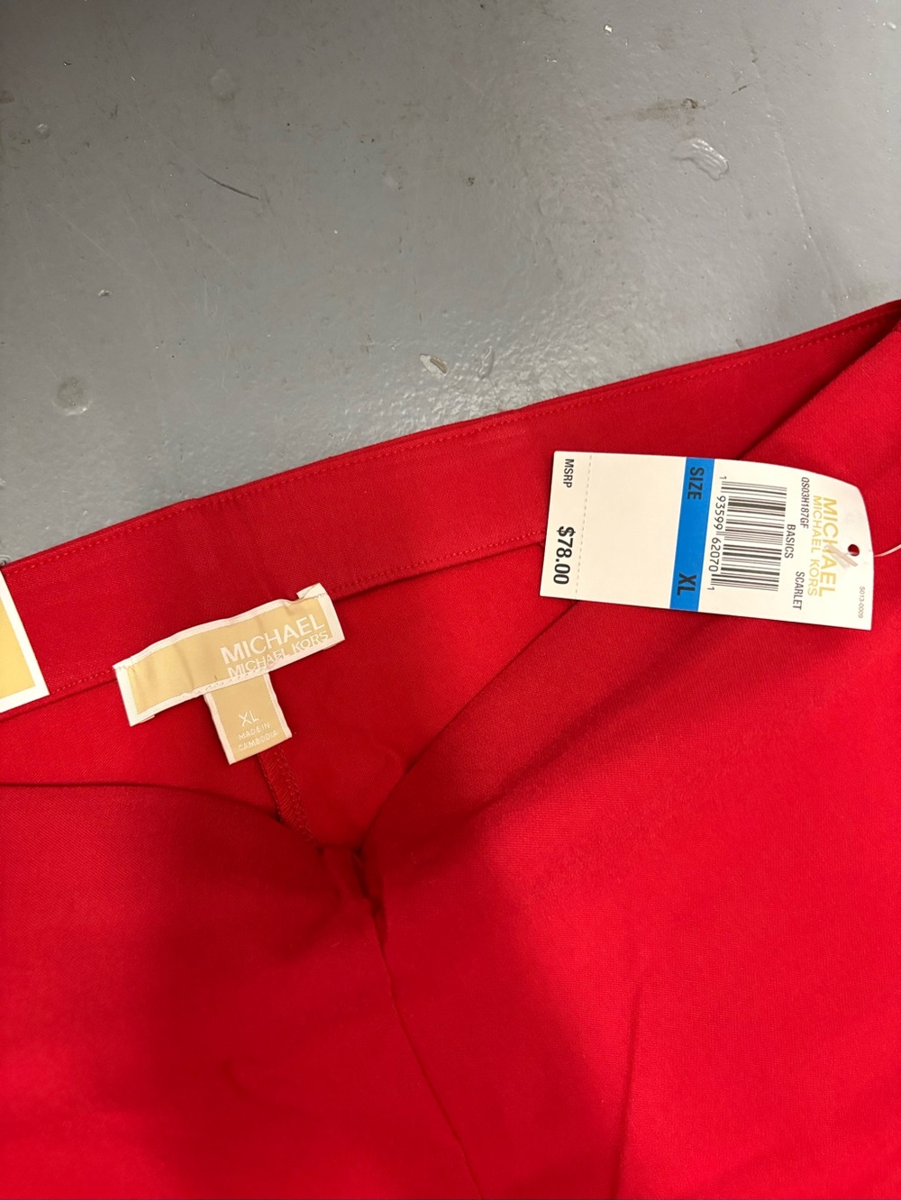 MICHAEL Michael Kors Scarlet Red Men’s Dress Pants